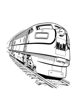 M&M Railroad diesel train